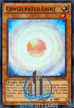 Yugioh Consecrated Light Super Rare AP04-EN006 - Image 1