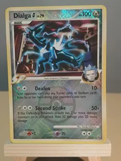 Dialga G 7/127 Platinum Crosshatch Pokemon League Promo Card - Image 1