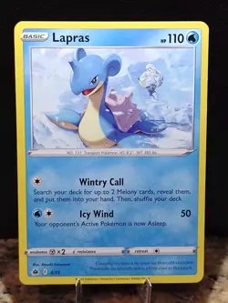 Lapras 6/15 & Flaaffy 9/15 McDonald's 2022 Happy Meal Promo Pokemon Cards - Image 3