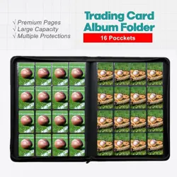 16 Pocket Trading Card Binder for MTG, TCG Sports Cards - 1000+ Slots - Image 2