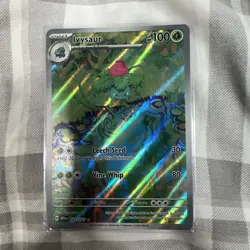 Pokemon TCG Ivysaur Scarlet Violet-151 Holo Card 167/165 IR English - Image 1