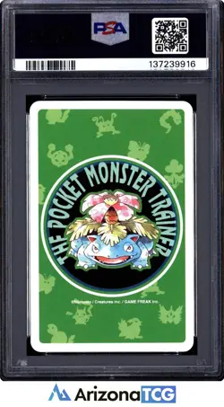 Pokemon 1996 Poliwag 060 3 Of Hearts Green Playing Card Japanese GEM MINT PSA 10 - Image 2