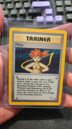 Pokemon TCG Misty Gym Heroes Holo Rare Trainer Card 18/132 English Unlimited - Image 1