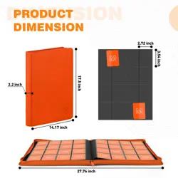 16 Pocket Card Binder for 1000+ Trading Cards, MTG, TCG, Sports Cards Holder - Image 5