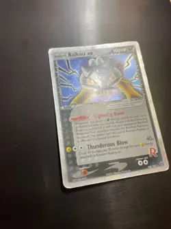 Pokemon Card-Rocket's Raikou Ex-Ex Deoxys -Holo-108/107-ENG-GOOD - Image 2