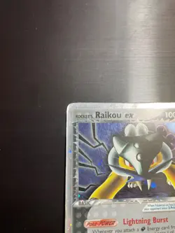 Pokemon Card-Rocket's Raikou Ex-Ex Deoxys -Holo-108/107-ENG-GOOD - Image 3