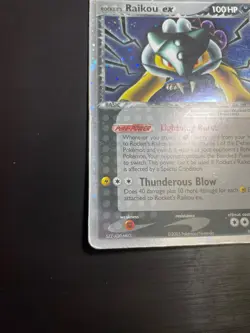 Pokemon Card-Rocket's Raikou Ex-Ex Deoxys -Holo-108/107-ENG-GOOD - Image 4