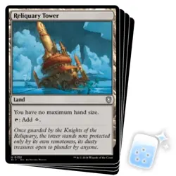 RELIQUARY TOWER X4 Bloomburrow: Commander Magic MTG MINT CARD - Image 1
