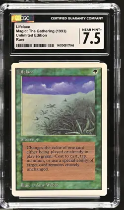 LIFELACE Unlimited Rare CGC 7.5 MTG [Nostalgium] - Image 1