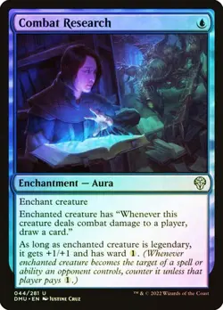 Magic The Gathering MTG COMBAT RESEARCH FOIL Dominaria United NM Near Mint - Image 1