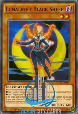 Yugioh Lunalight Black Sheep SHVI-EN011 Common 1st Edition - Image 1