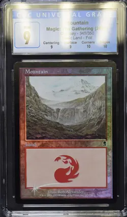 MOUNTAIN Odyssey Foil CGC 9 Q++ MTG [Nostalgium] - Image 1