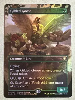 MTG / Gilded Goose / BLC / #83 / FOIL (Borderless) / Rare / NM - Image 1