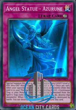 Yugioh Angel Statue - Azurune BLVO-EN079 Super Rare 1st Edition - Image 1