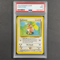 PSA 9 Farfetch'd 027/102 Base Set Regular Pokemon TCG - Image 1