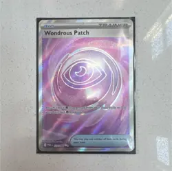 Pokemon Wondrous Patch 117/088 Full Art Holo Trainer-Item POR TCG English - Image 1