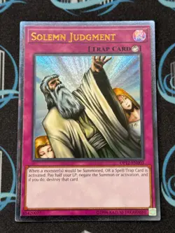 Yugioh Solemn Judgment OP12-EN003 Ultimate Rare US Print NM - Image 1