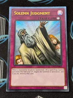Yugioh Solemn Judgment OP12-EN003 Ultimate Rare US Print NM - Image 5