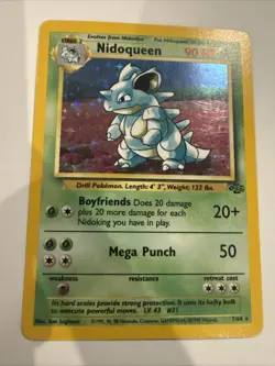 Pokemon TCG Nidoqueen Jungle 7/64 Holo Unlimited Holo Rare - Image 1