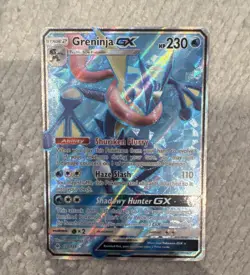 Pokemon TCG Greninja GX Ultra Rare Full Art Holo SM-Greninja-GX 120/131 - Image 1