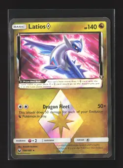 Pokemon SM - Celestial Storm #108/168 Prism Rare,Holo Latios Prism Star - Image 1