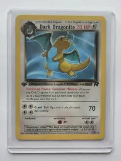 Pokemon Dark Dragonite TCG 1st Edition Non-Holo Card 22/82 - Image 2