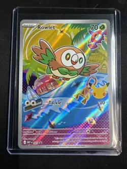 2025 Pokemon MEP Black Star Promos Rowlet #043 - Image 1