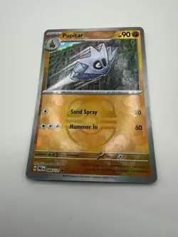 Pupitar - Pokemon Prismatic Evolutions 048/131 Master Ball Pattern Holo NM - Image 3