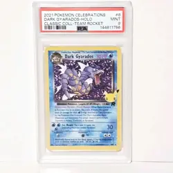 2021 POKEMON CELEBRATIONS CLASSIC COLL #8 DARK GYARADOS-HOLO PSA 9 - Image 1