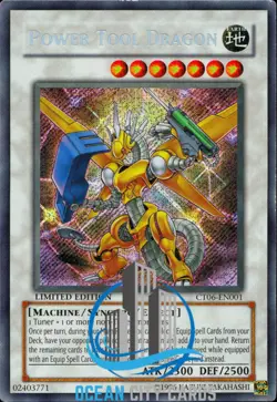 Yugioh Secret Rare Power Tool Dragon CT06-EN001 - Image 1