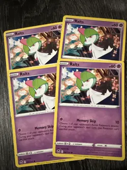4x Ralts 067/195 Pokemon TCG Silver Tempest 4x Playset - Image 1