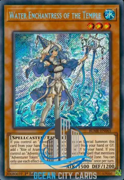 Yugioh Water Enchantress Of The Temple Secret Rare 1st Ed BLMR-EN065 NM - Image 1