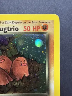 2000 Pokemon HOLO Dark Dugtrio Rare Team Rocket 6/82!!! - Image 3