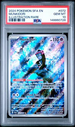 2024 Pokemon Shining Fates Munkidori IR Illustration PSA 10 #072 RARE Holo Foil - Image 1