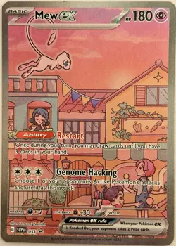 Mew EX 053 Full Art Holo Rare Pokemon Scarlet & Violet 151 Black Star Promo NM - Image 1