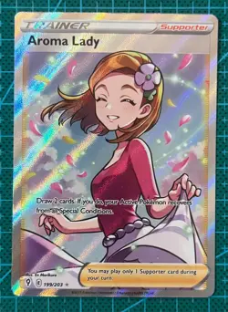 Pokemon TCG Aroma Lady 199/203 Ultra Rare SW&SH: Evolving Skies English - Image 1