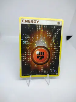 Fighting Energy 106/106 Emerald Holo Swirl Pokemon Near Mint Free Shipping - Image 2