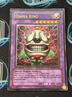 Yugioh Ojama King SOD-EN034 1st edition Ultimate Rare LP - Image 3
