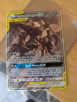 FULL ART Umbreon & Darkrai GX ULTRA RARE Tag Team SM241 Pokemon Holo Promo jumbo - Image 1