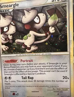 Pokemon TCG Smeargle Undaunted 8/90 Holo RARE WITH SWIRL 🌀 - Image 3