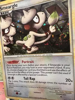 Pokemon TCG Smeargle Undaunted 8/90 Holo RARE WITH SWIRL 🌀 - Image 4
