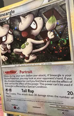 Pokemon TCG Smeargle Undaunted 8/90 Holo RARE WITH SWIRL 🌀 - Image 5