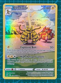 Pokemon TCG Electivire GG08/GG70 Holo Rare Crown Zenith Galarian Gallery English - Image 1