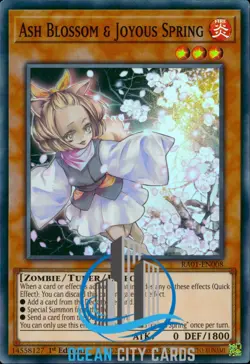 Yugioh Ash Blossom & Joyous Spring RA01-EN008 Super Rare 1st Edition - Image 1
