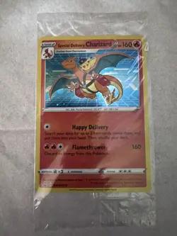 Pokemon SWSH Promo Special Delivery Charizard SWSH075 Holo 2020 English SEALED - Image 1
