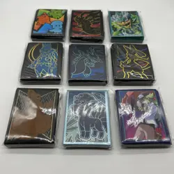 Pokemon ETB Sleeves Lot Of 9 Packs! - Charizard, Eevee, Lucario, Vulpix & More - Image 1