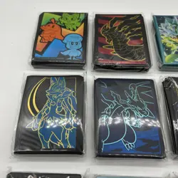 Pokemon ETB Sleeves Lot Of 9 Packs! - Charizard, Eevee, Lucario, Vulpix & More - Image 2