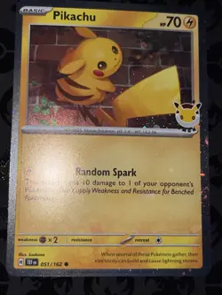 Pokemon TCG- Pikachu 051 /162 Stamped 2026 Pokemon Day 30 Promo NM 1 - Image 1