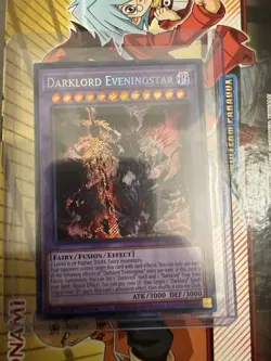 Darklord Eveningstar BPRO-EN036 Secret Rare Yugioh 1st Edition Burst Protocol - Image 1