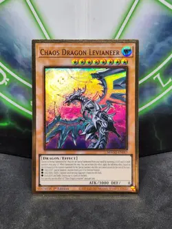 Yugioh Chaos Dragon Levianeer Alt Art MAGO-EN017 Gold Rare 1st Edition NM - Image 1